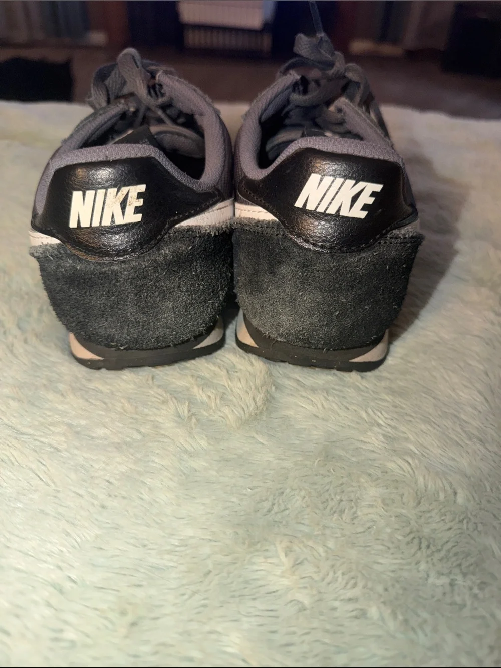Nike Women’s Gray & White Retro Runner Sneakers